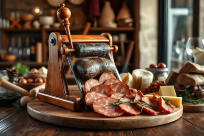 Découvrez la guillotine à saucisson : l'art de la découpe parfaite pour vos apéros!
