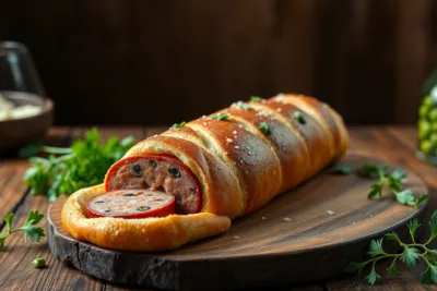 Découvrez la recette ultime du saucisson brioché : un plat réconfortant et convivial à réaliser chez vous !