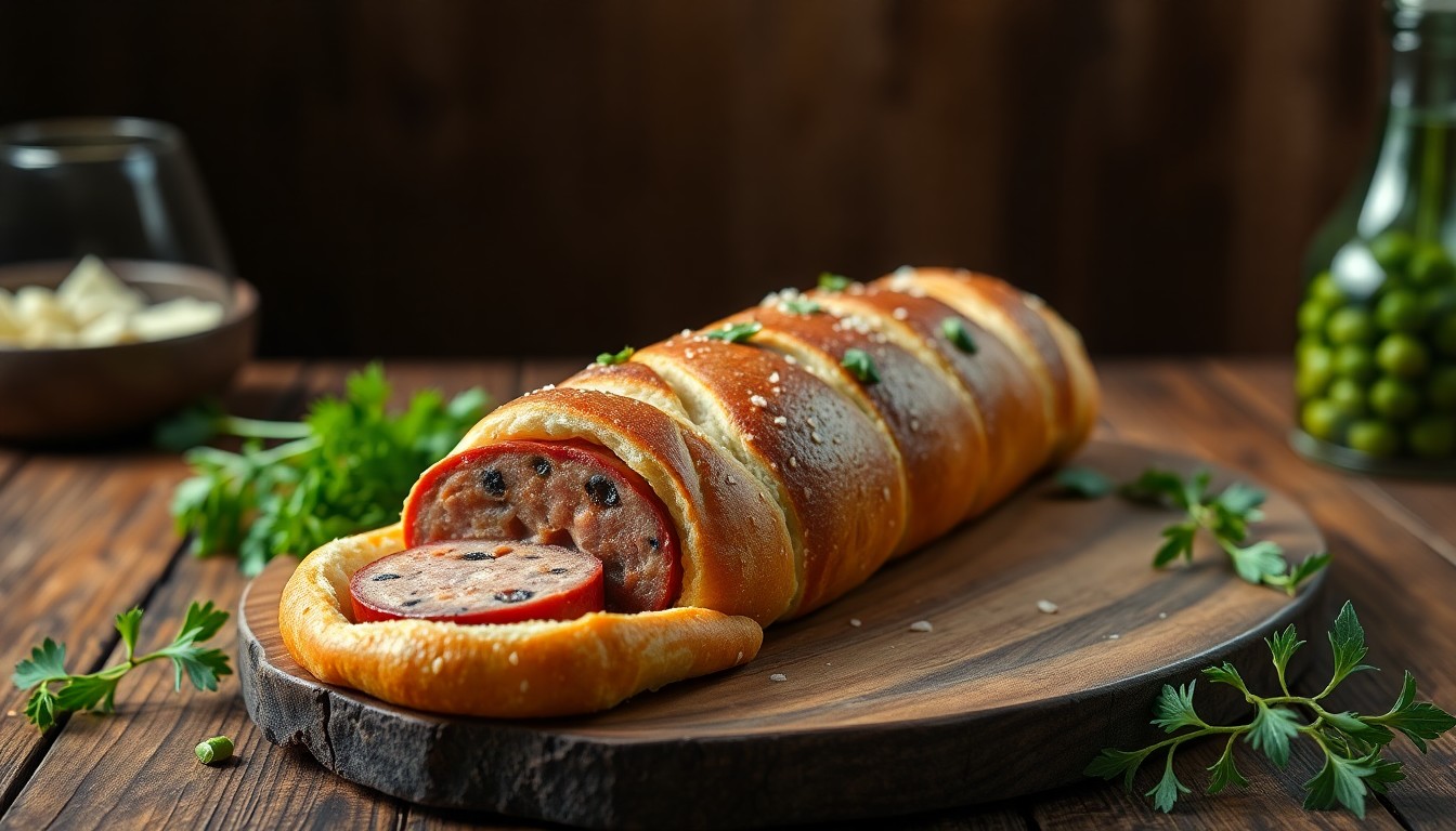 Découvrez la recette ultime du saucisson brioché : un plat réconfortant et convivial à réaliser chez vous !