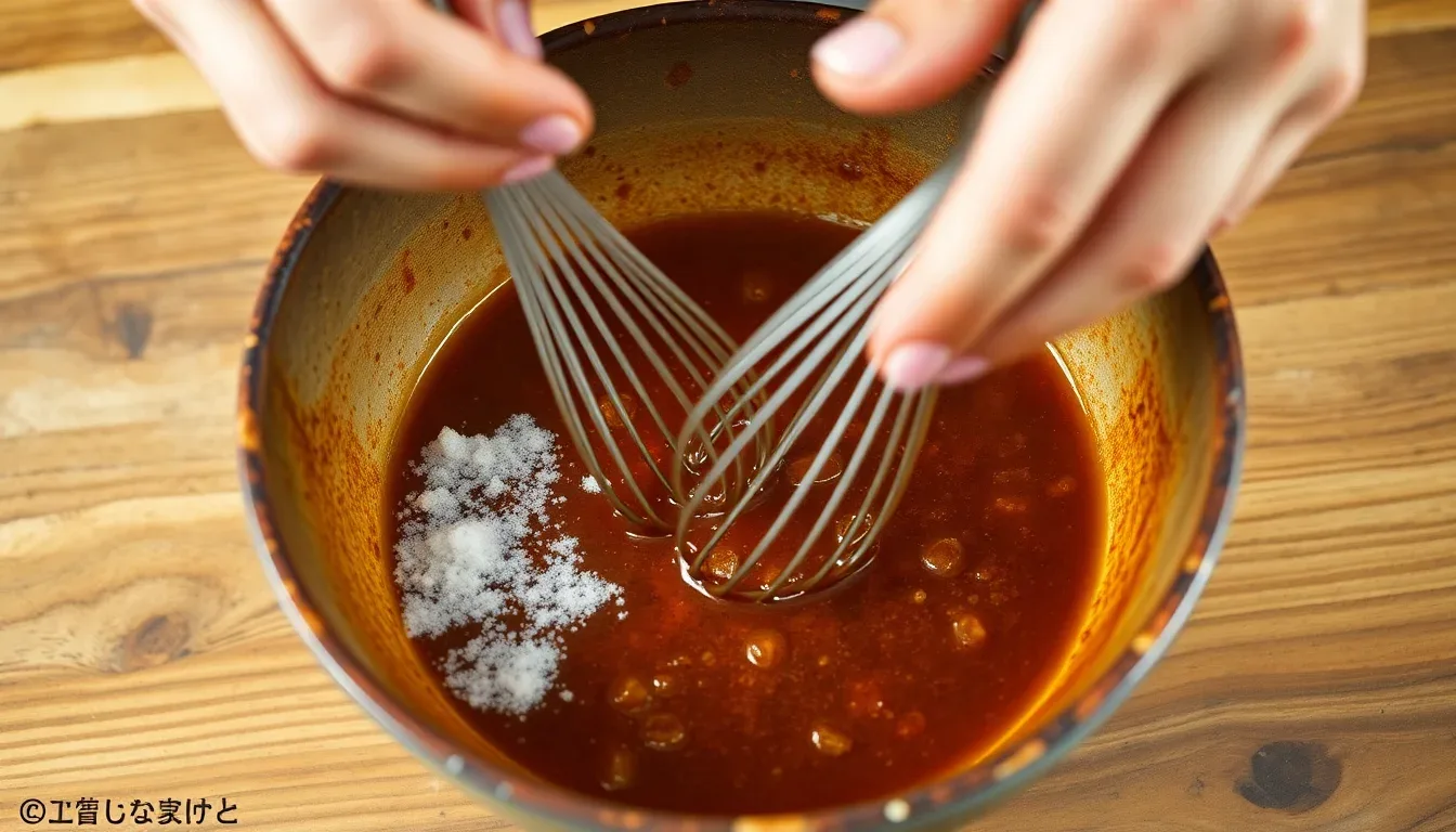 Comment préparer la marinade et le mélange étape par étape