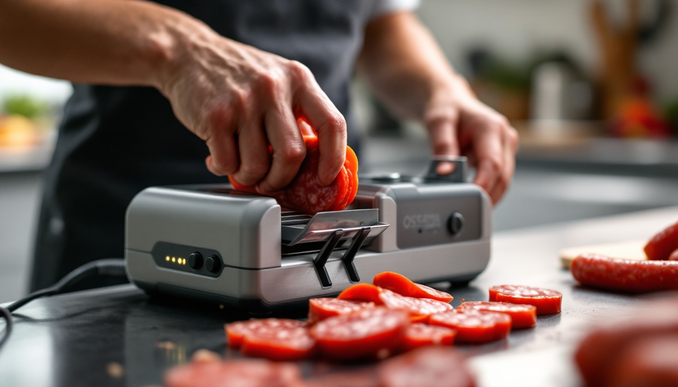 Comparatif des meilleures trancheuses à saucisson électriques du marché